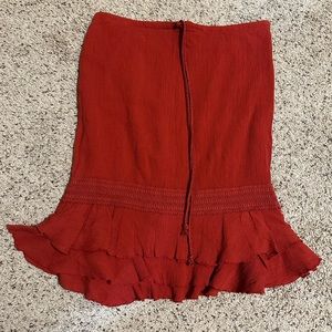 Lucky Brand- Size Medium- Rustic Orange Skirt- NWT